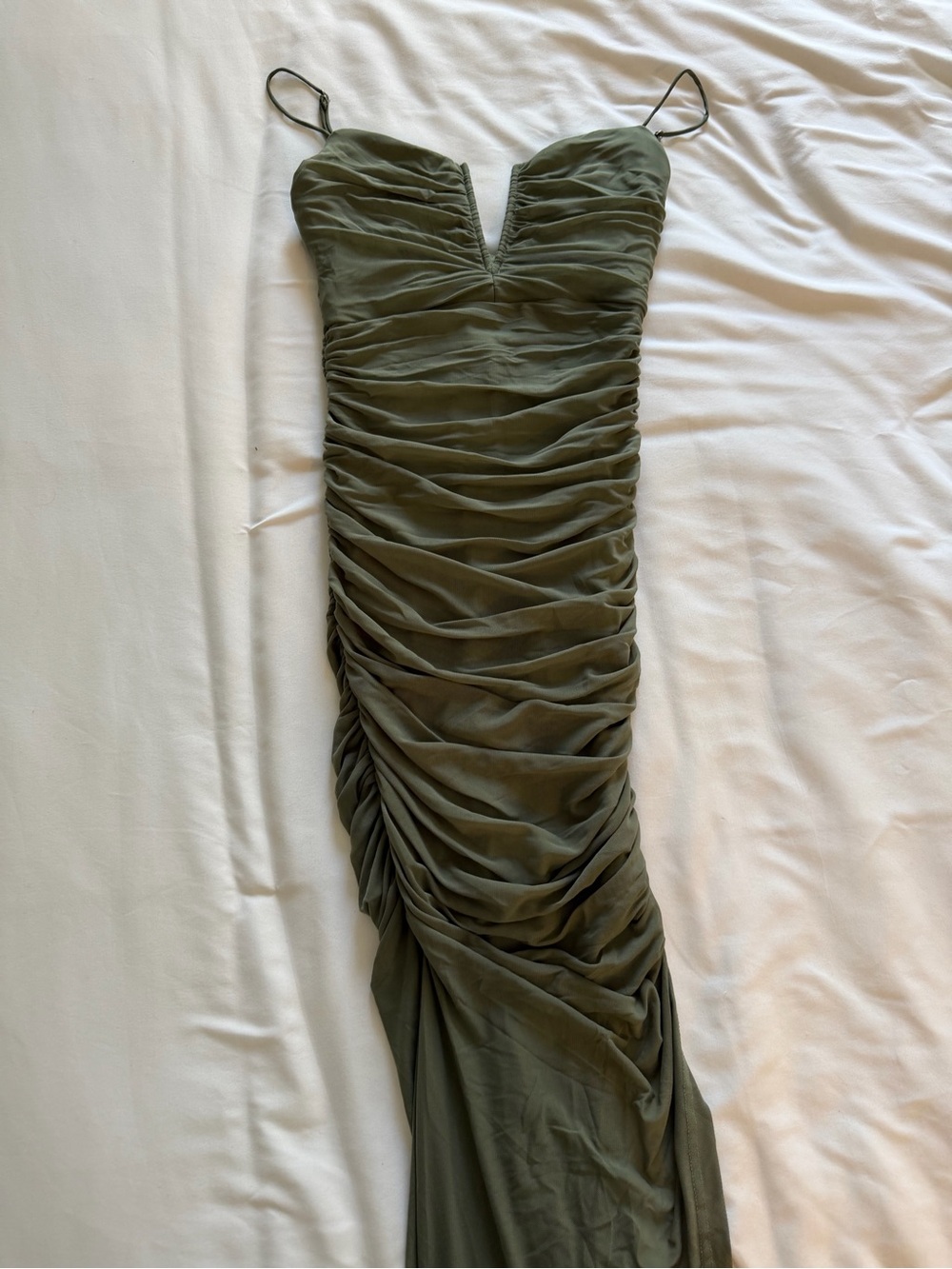 Selfie Leslie Green Ruched Dress